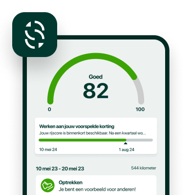 Drive Safe Assistance app - Dashboard met rijscore